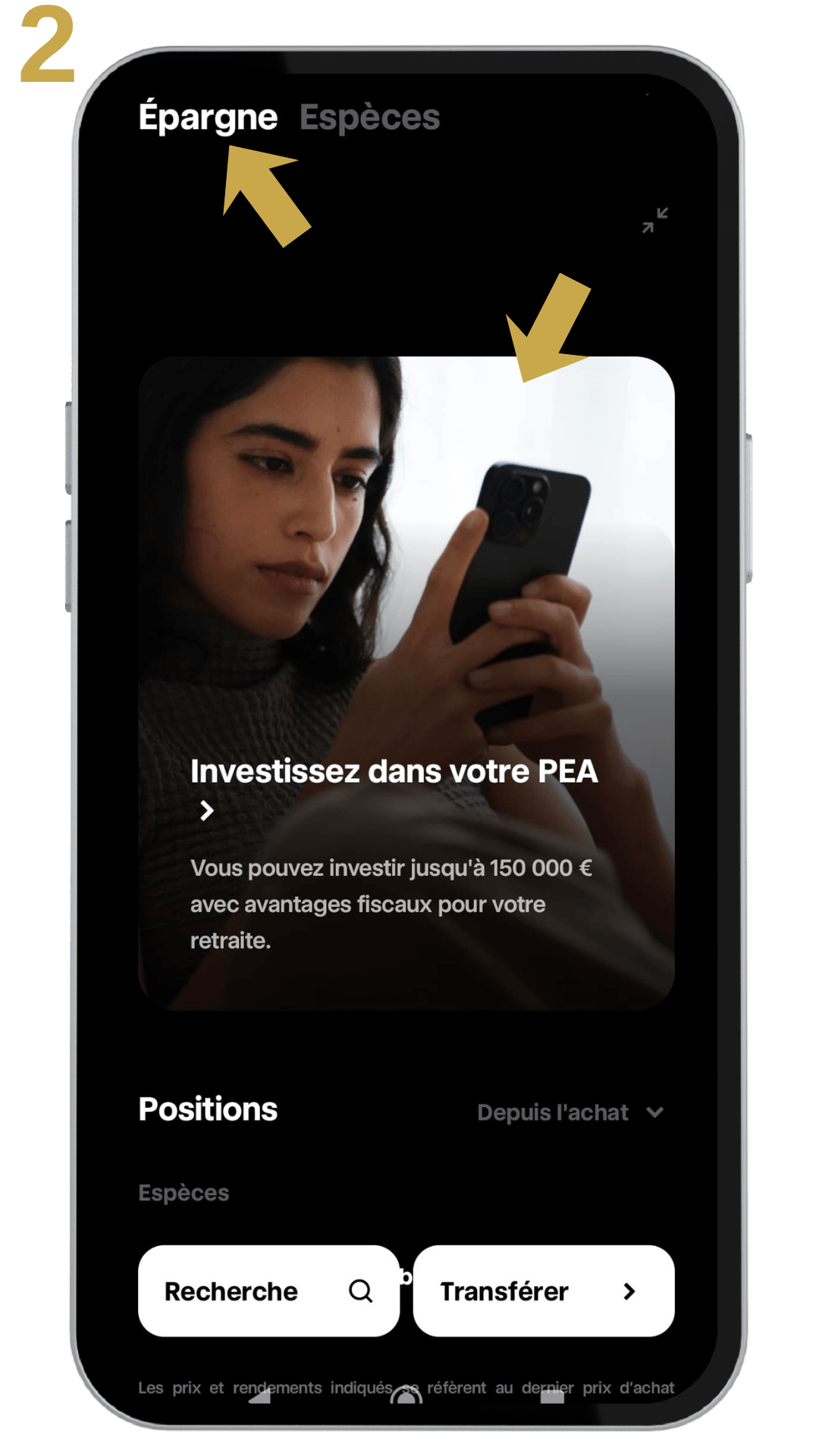 Activer PEA trade-republic Etape 2