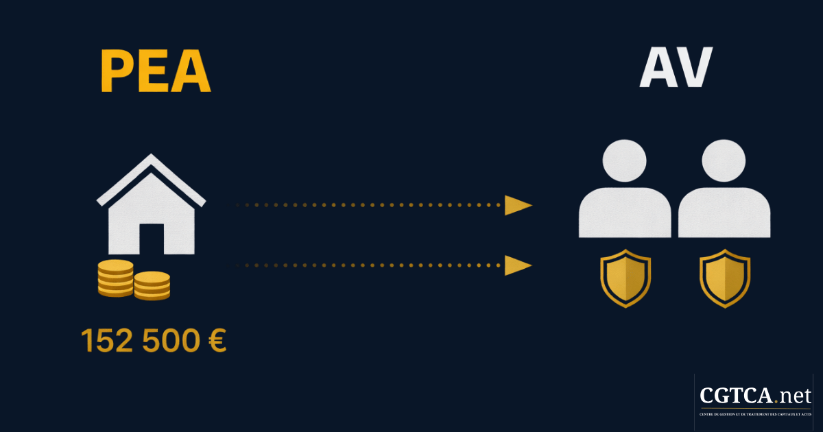 succession avec PEA et assurance vie